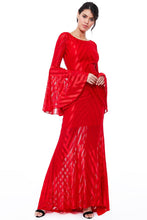 Load image into Gallery viewer, BELL SLEEVE MAXI DRESS

