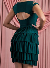 Load image into Gallery viewer, FRILLED MINI DRESS CUTOUT OPEN BACK
