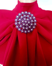 Load image into Gallery viewer, VIOLETS &amp; PEARLS BROOCH
