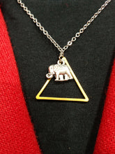 Load image into Gallery viewer, TRIANGLE ELEPHANT NECKLACE

