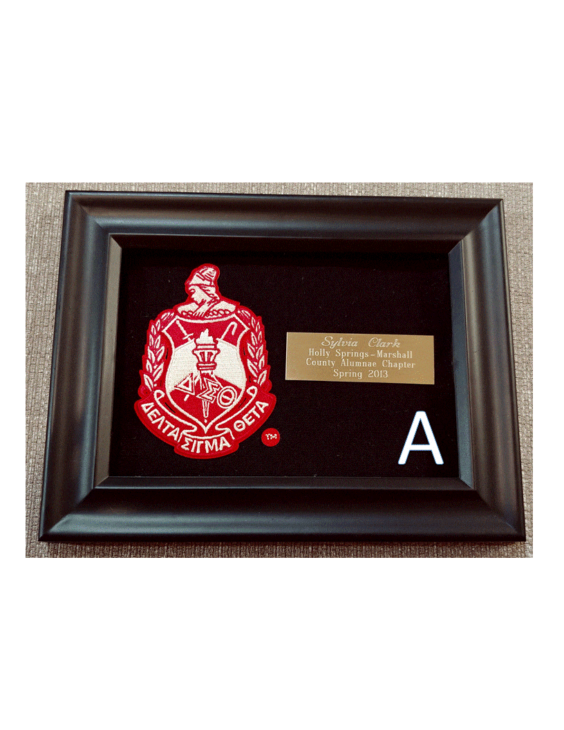 Delta Sigma Theta Framed Crest