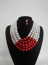 Load image into Gallery viewer, PEARL NECKLACE SET - COLOR BLOCK
